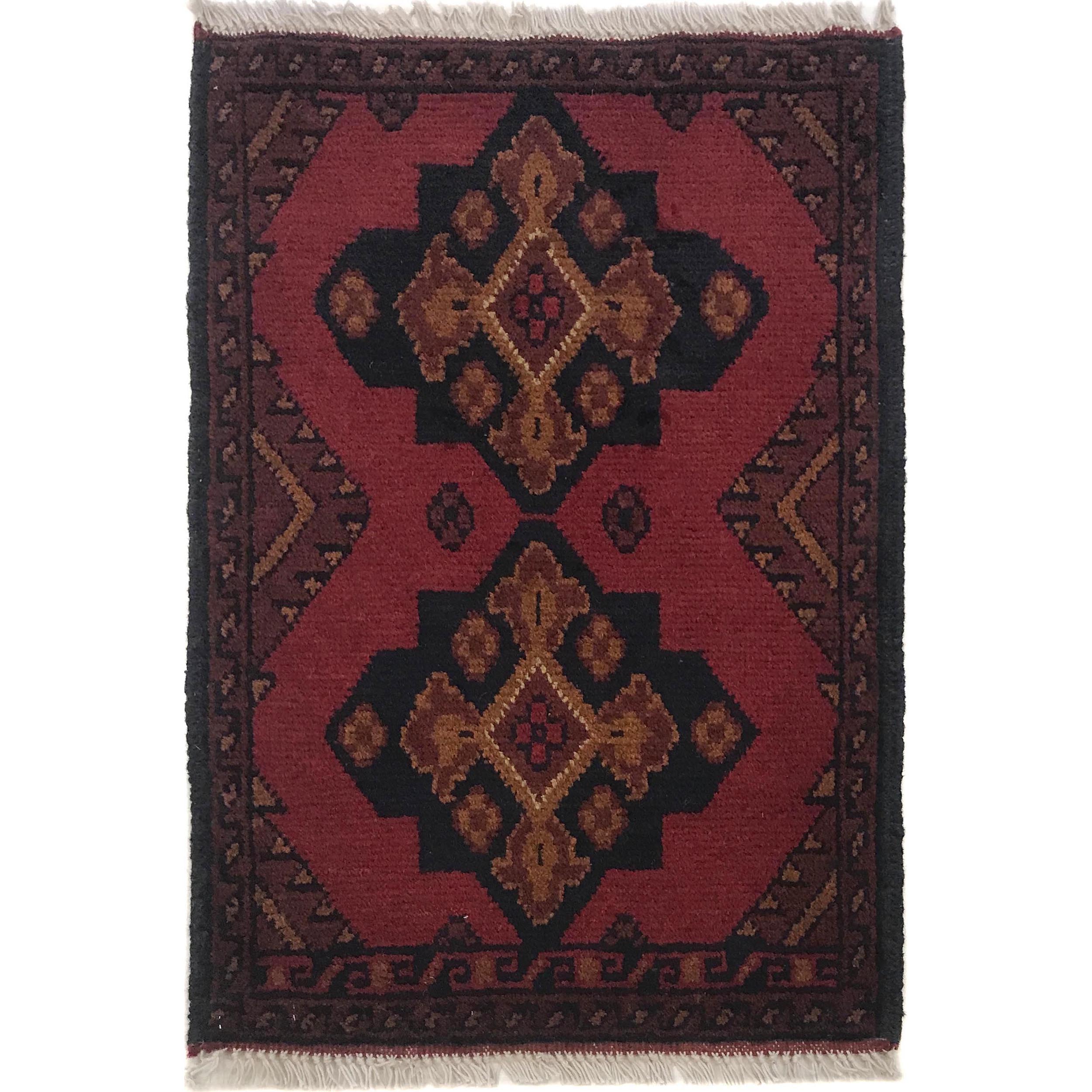 Afghan Wool Decorative Entry Mat 2x1.4 ft