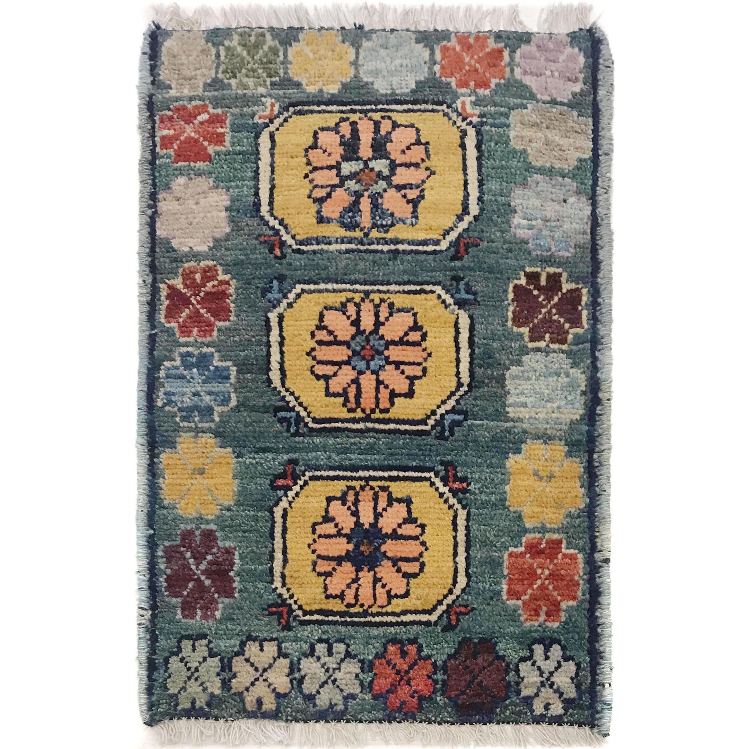 Soft Wool Afghan Entry Mat 2x1.2 ft