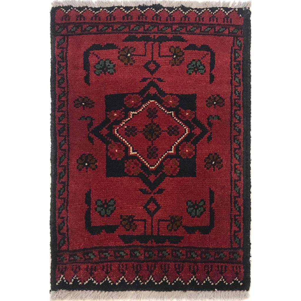 Afghan Wool Tribal Floor Mat 1.9x1.2 ft