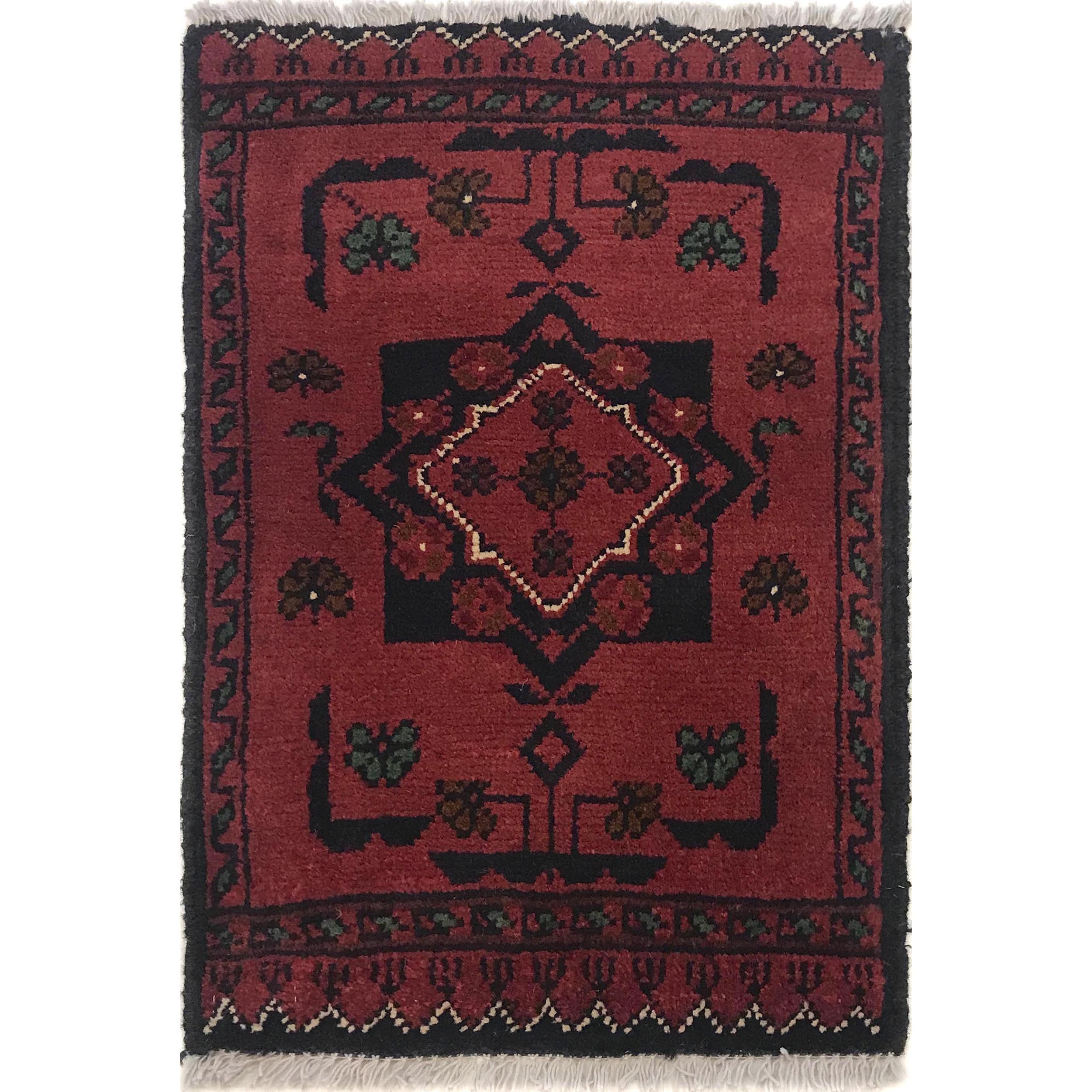 Afghan Wool Tribal Floor Mat 1.9x1.2 ft