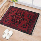 Afghan Wool Tribal Floor Mat 1.9x1.2 ft