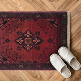 Mini Afghan Wool Doormat 1.9x1.2 ft