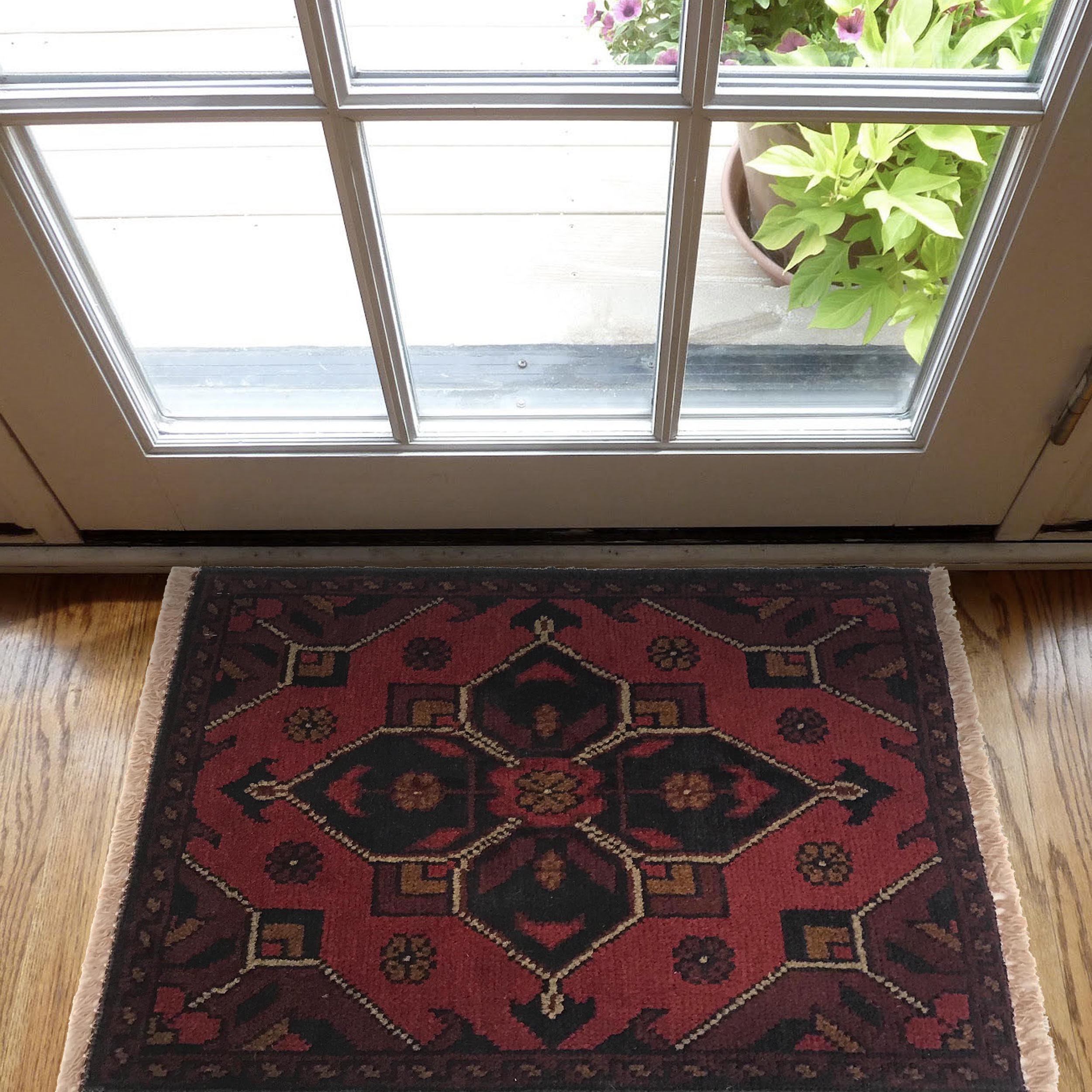 Afghan Wool Crafted Entry Mat 1.8x1.3 ft