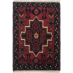 Afghan Crafted Mini Mat 1.9x1.4 ft
