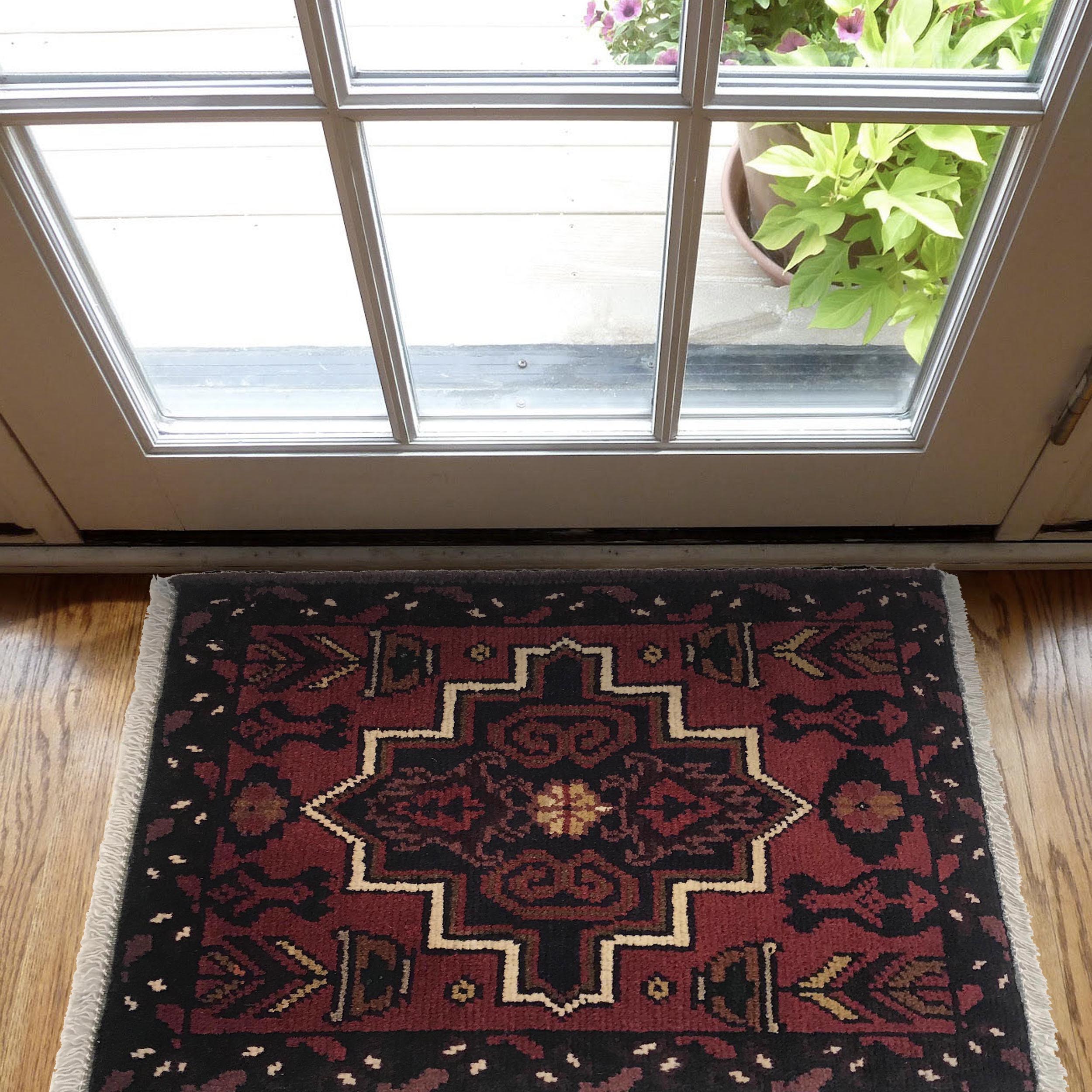 Afghan Crafted Mini Mat 1.9x1.4 ft
