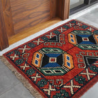 Nomadic Wool Handmade Floor Mat 1.9x1.5 ft