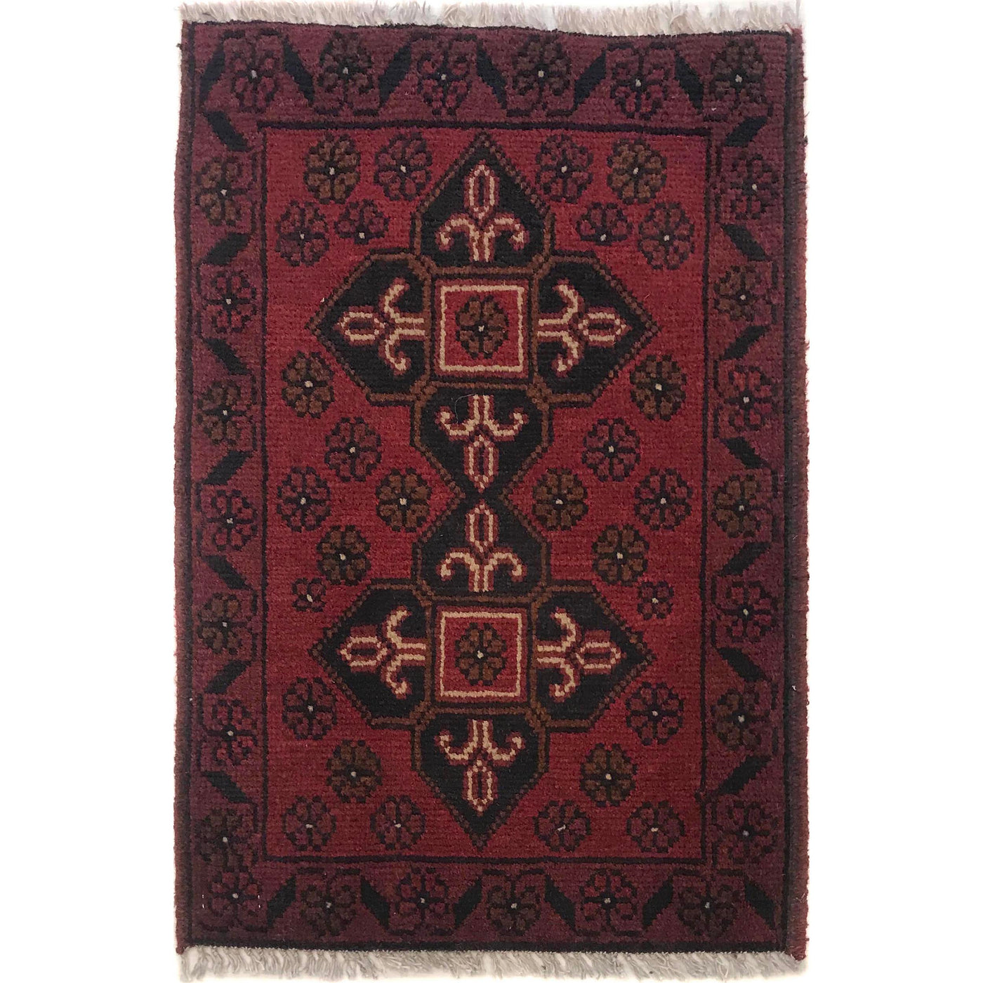 Soft Wool Home Entry Rug 2x1.4 ft