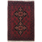 Soft Wool Home Entry Rug 2x1.4 ft