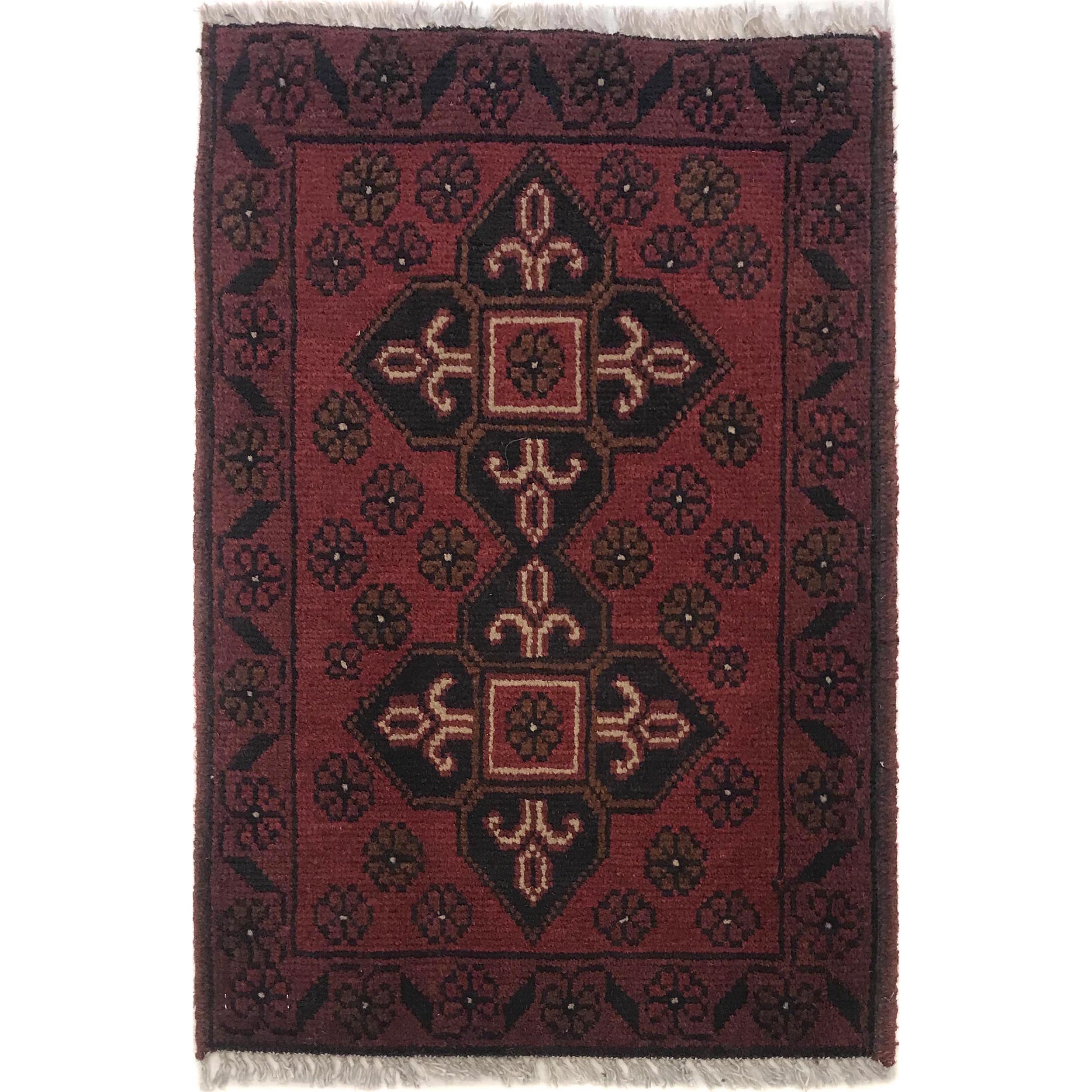 Soft Wool Home Entry Rug 2x1.4 ft