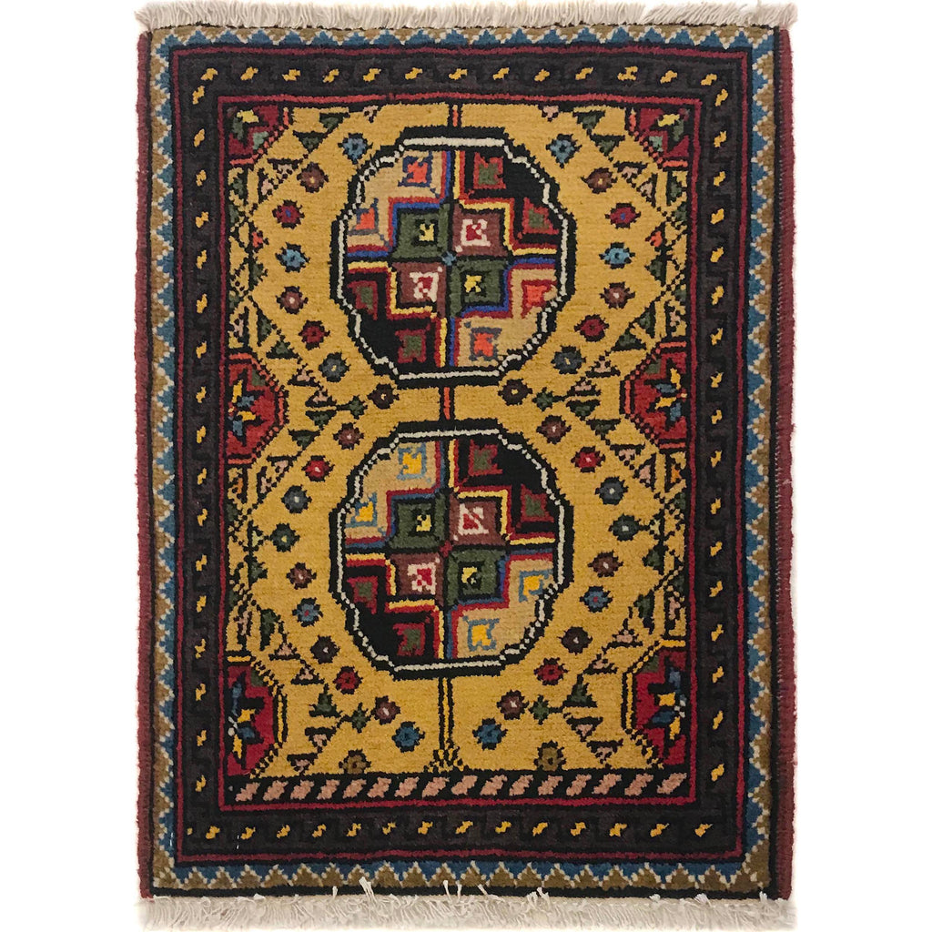 Afghan Handwoven Soft Mini Rug 1.8x1.3 ft