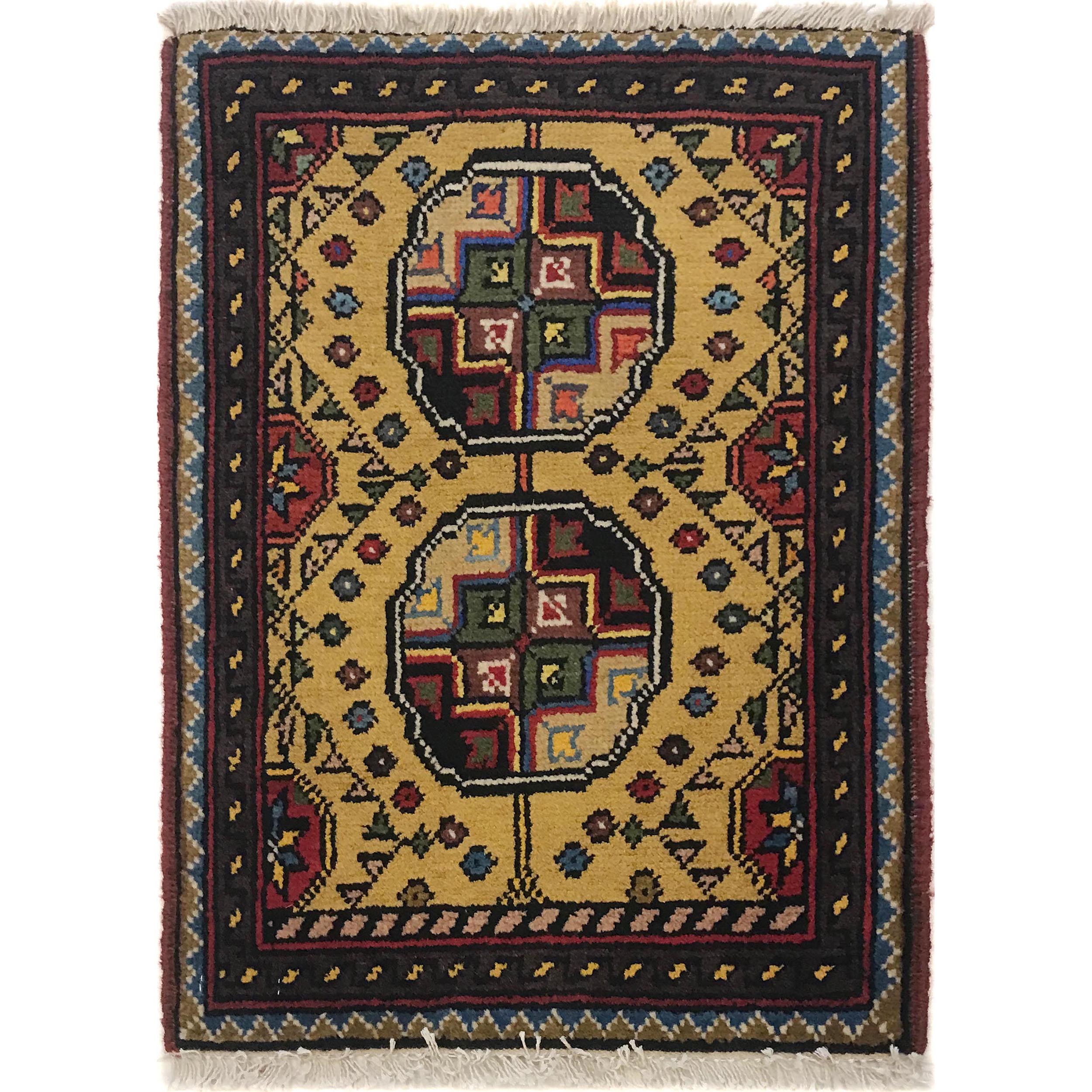 Afghan Handwoven Soft Mini Rug 1.8x1.3 ft