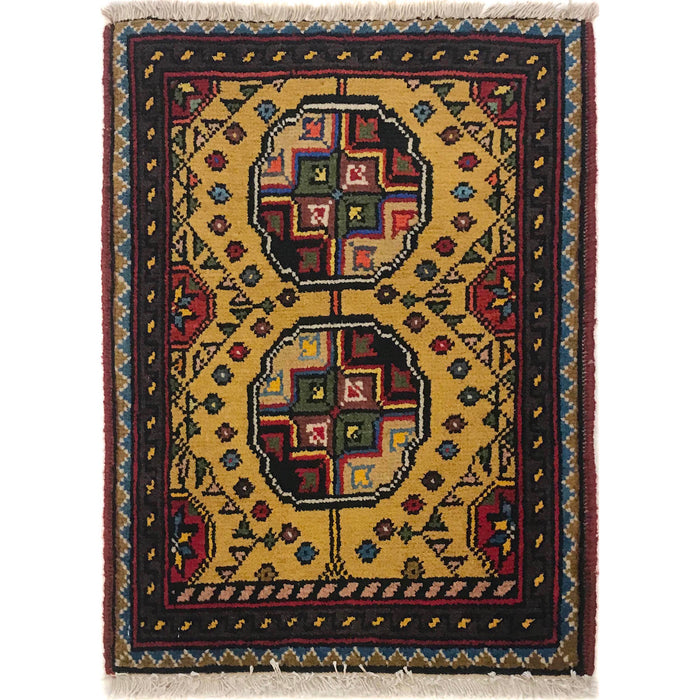 Afghan Handwoven Soft Mini Rug 1.8x1.3 ft