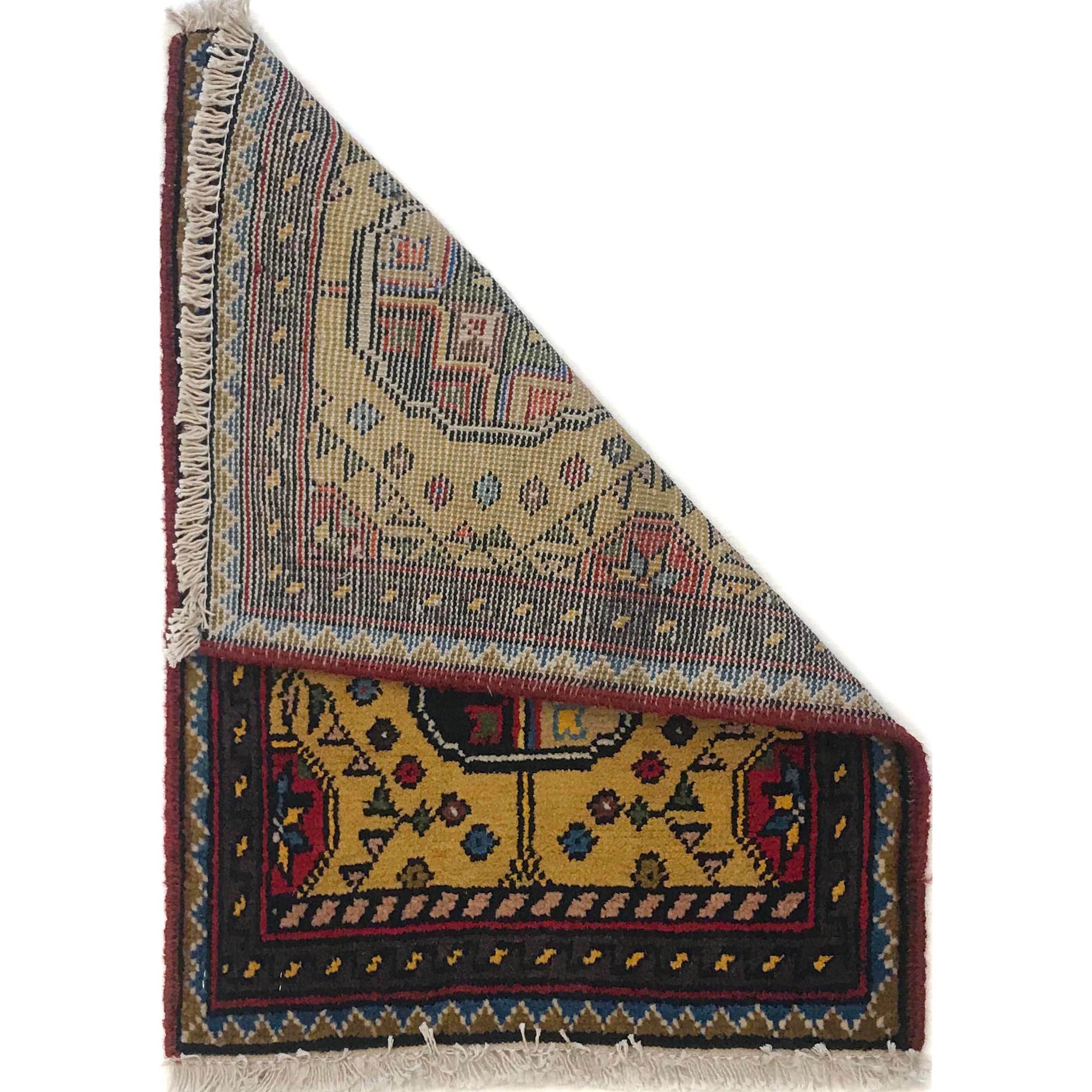 Afghan Handwoven Soft Mini Rug 1.8x1.3 ft