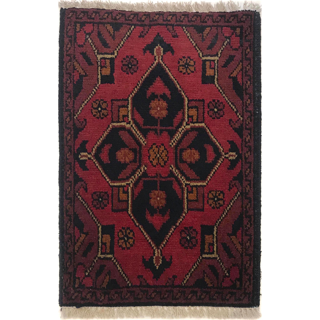 Woven Tribal Floor Mat 1.9x1.3 ft