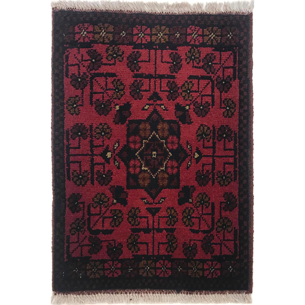 Handcrafted Nomadic Floor Mat 1.9x1.4 ft