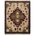 Wool Tribal Crafted Door Mat 1.9x1.4 ft