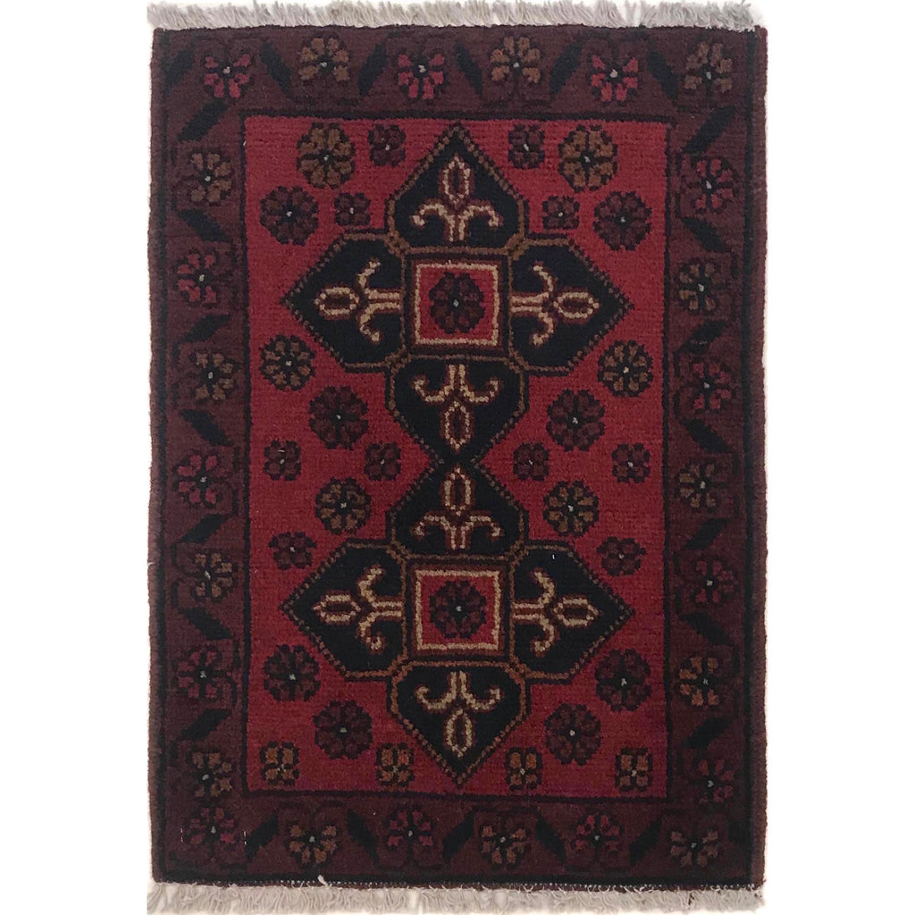 Artisanal Wool Home Mat 1.9x1.3 ft