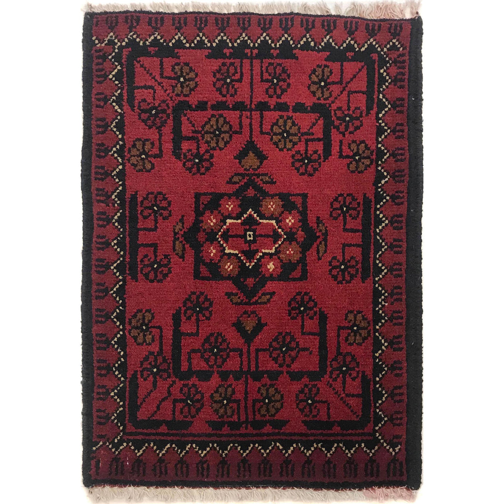 Ethnic Afghan Entry Rug 1.9x1.3 ft