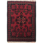 Ethnic Afghan Entry Rug 1.9x1.3 ft