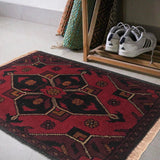 Compact Tribal Doormat 1.9x1.3 ft