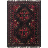 Afghan Handmade Floor Piece 1.9x1.3 ft