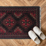 Afghan Handmade Floor Piece 1.9x1.3 ft