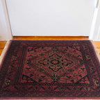 Afghan Tribal Mini Rug 2x1.4 ft