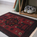 Durable Tribal Entry Rug 1.8x1.3 ft