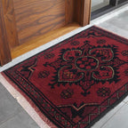 Cozy Afghan Threshold Mat 1.9x1.4 ft