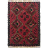 Rustic Handmade Doorway Rug 1.9x1.4 ft