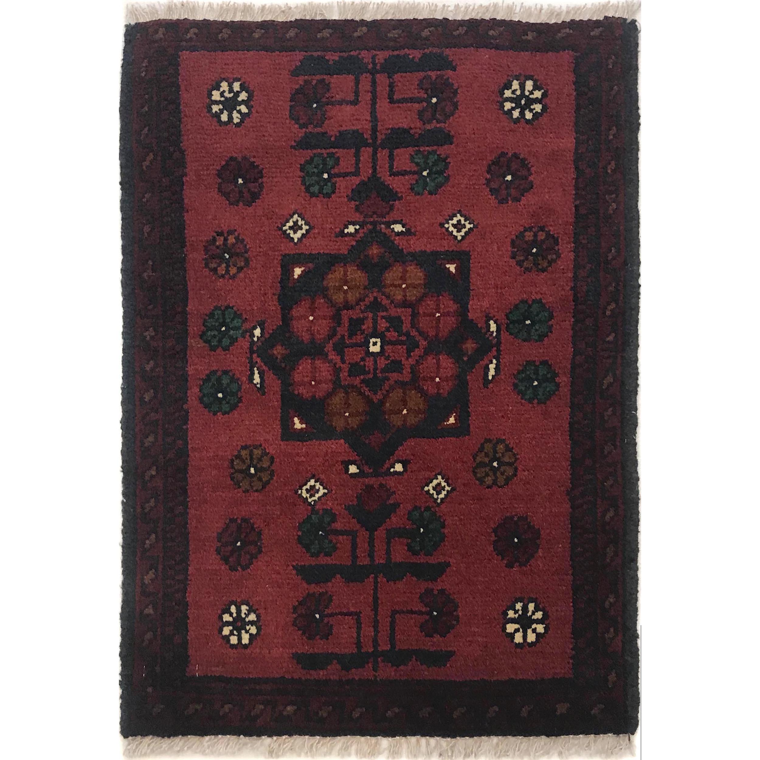 Compact Tribal Foot Mat 1.9x1.4 ft