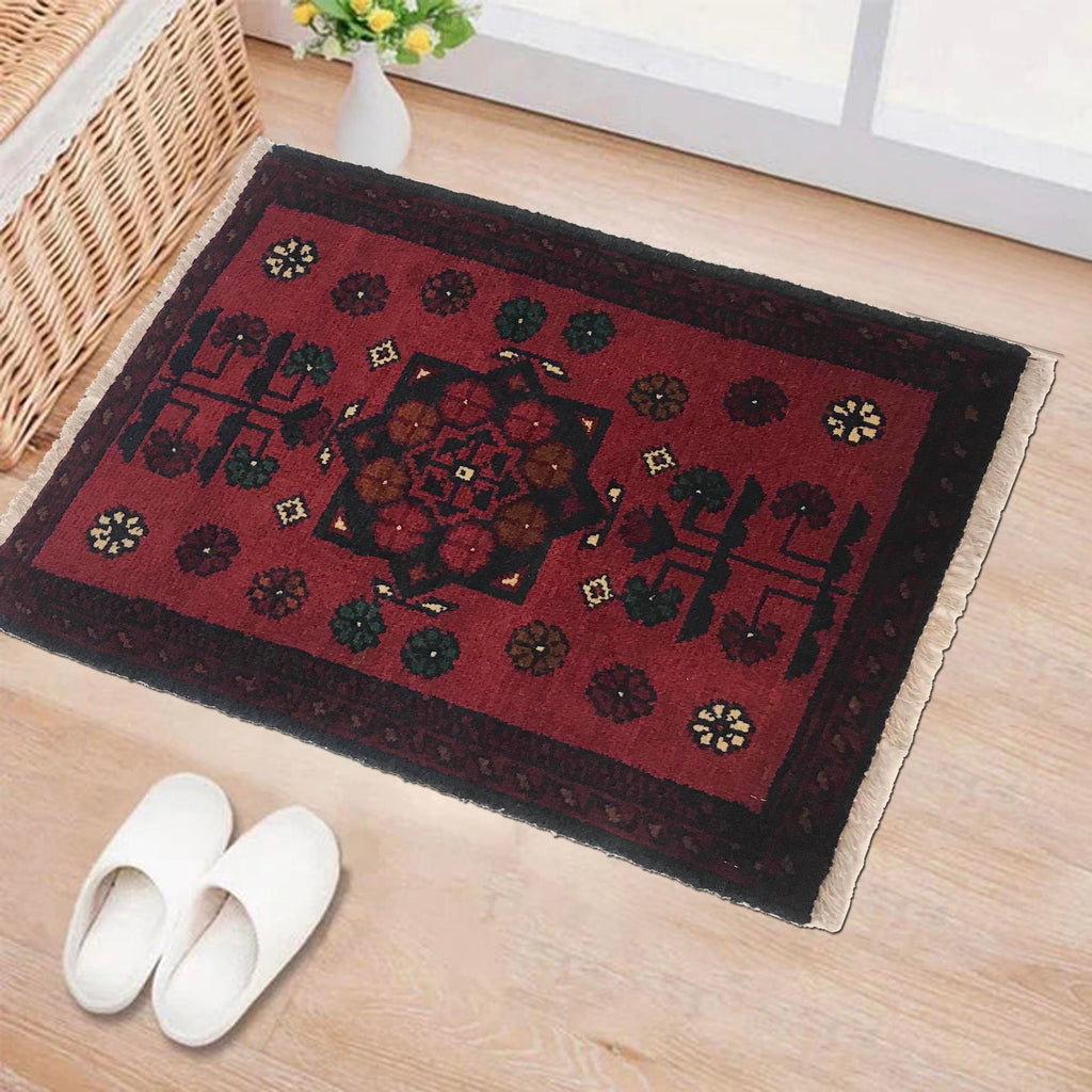 Compact Tribal Foot Mat 1.9x1.4 ft