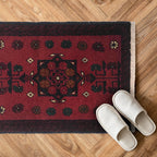 Artisanal Crafted Home Rug 1.9x1.4 ft