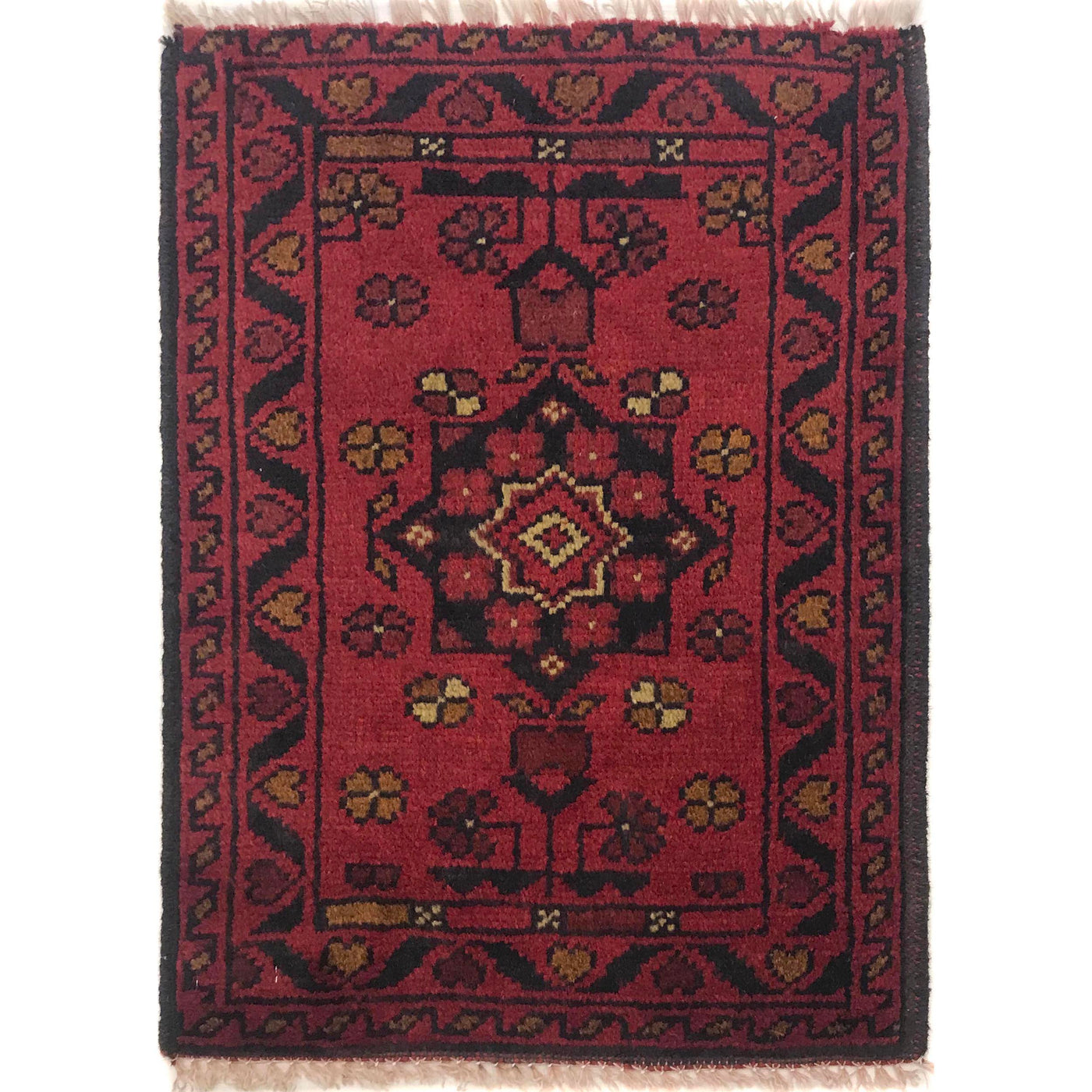Woven Afghan Entry Path Mat 1.9x1.4 ft