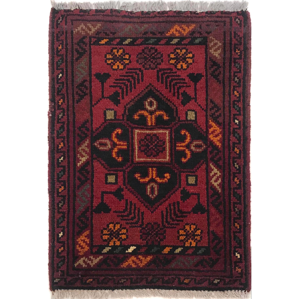 Handcrafted Nomadic Home Rug 1.9x1.3 ft