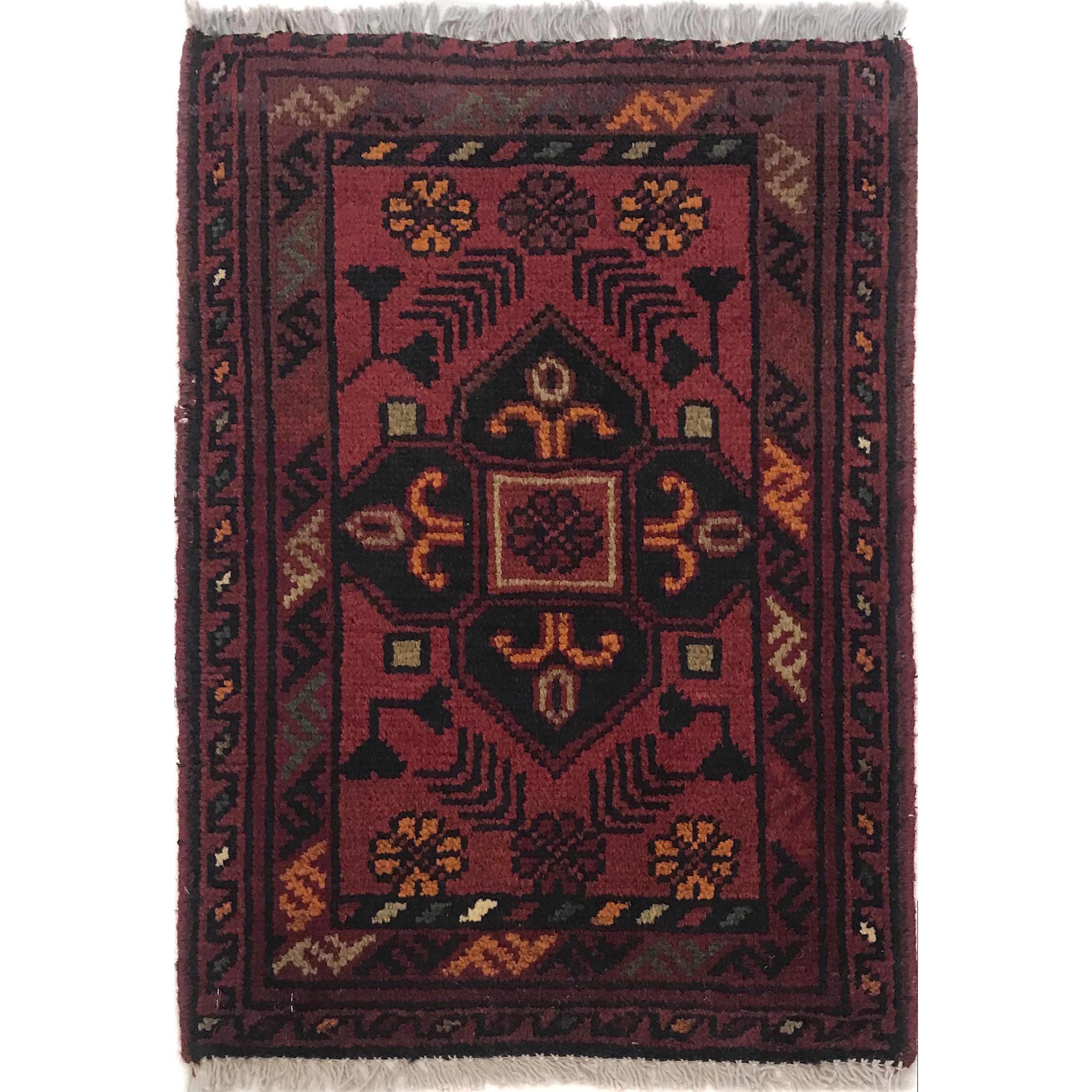 Handcrafted Nomadic Home Rug 1.9x1.3 ft