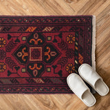Handcrafted Nomadic Home Rug 1.9x1.3 ft