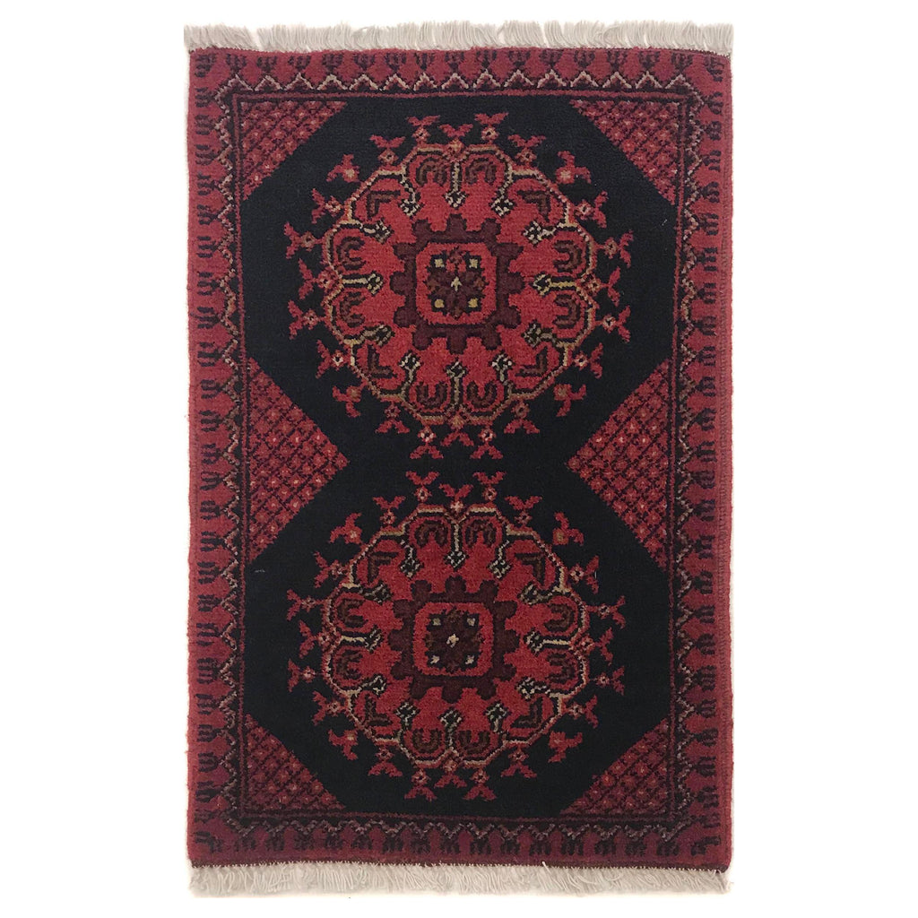 Soft Handwoven Mini Rug 2.1x1.3 ft