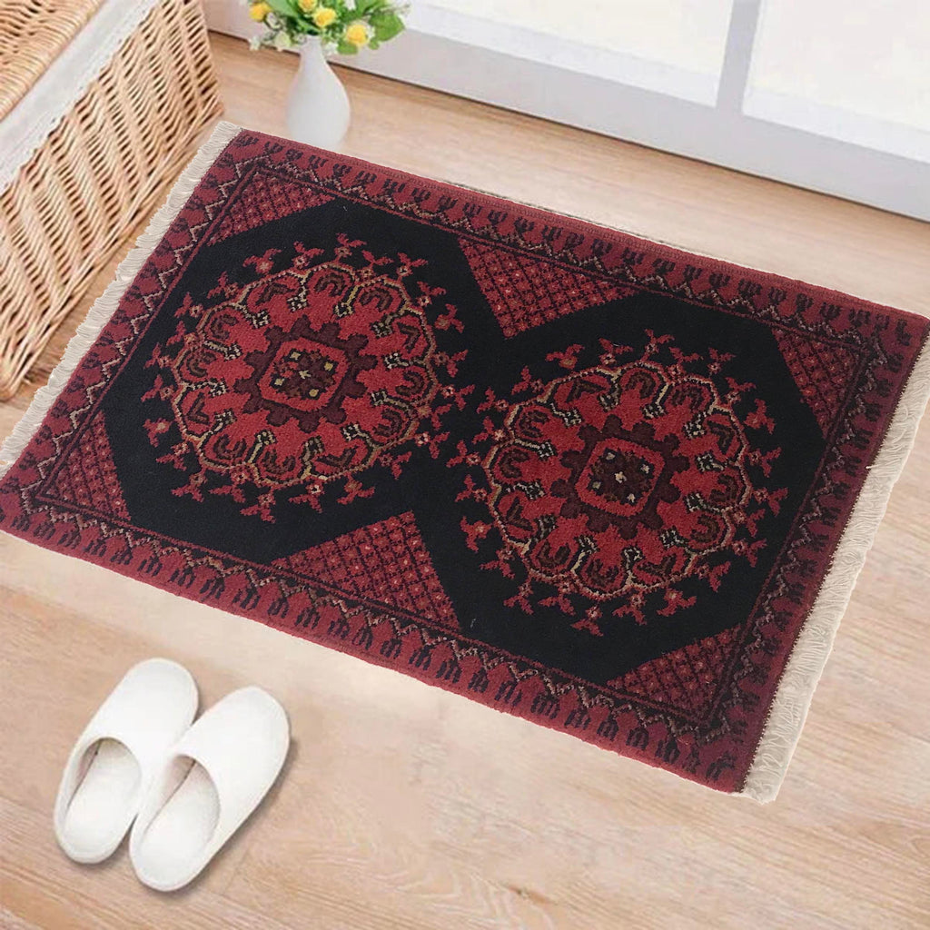 Small Clothe Rug Soft Handwoven Mini Rug | Afghan Wool Small Rug – saneens.com