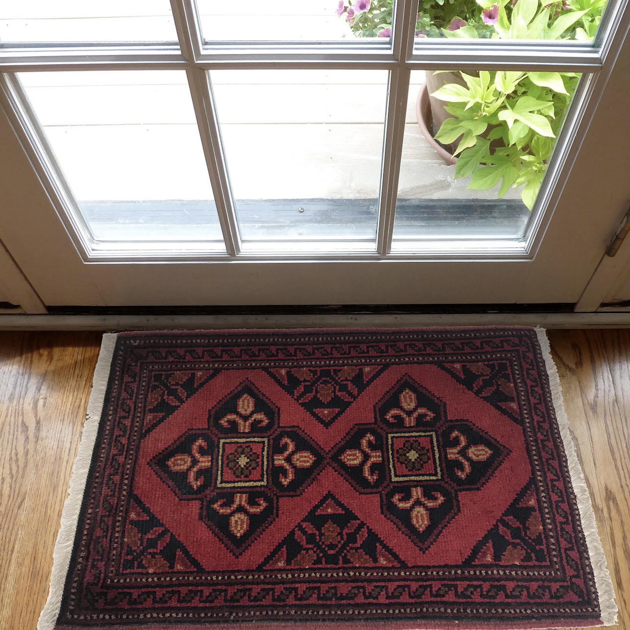 Tribal Woven Home Welcome Mat 2x1.5 ft