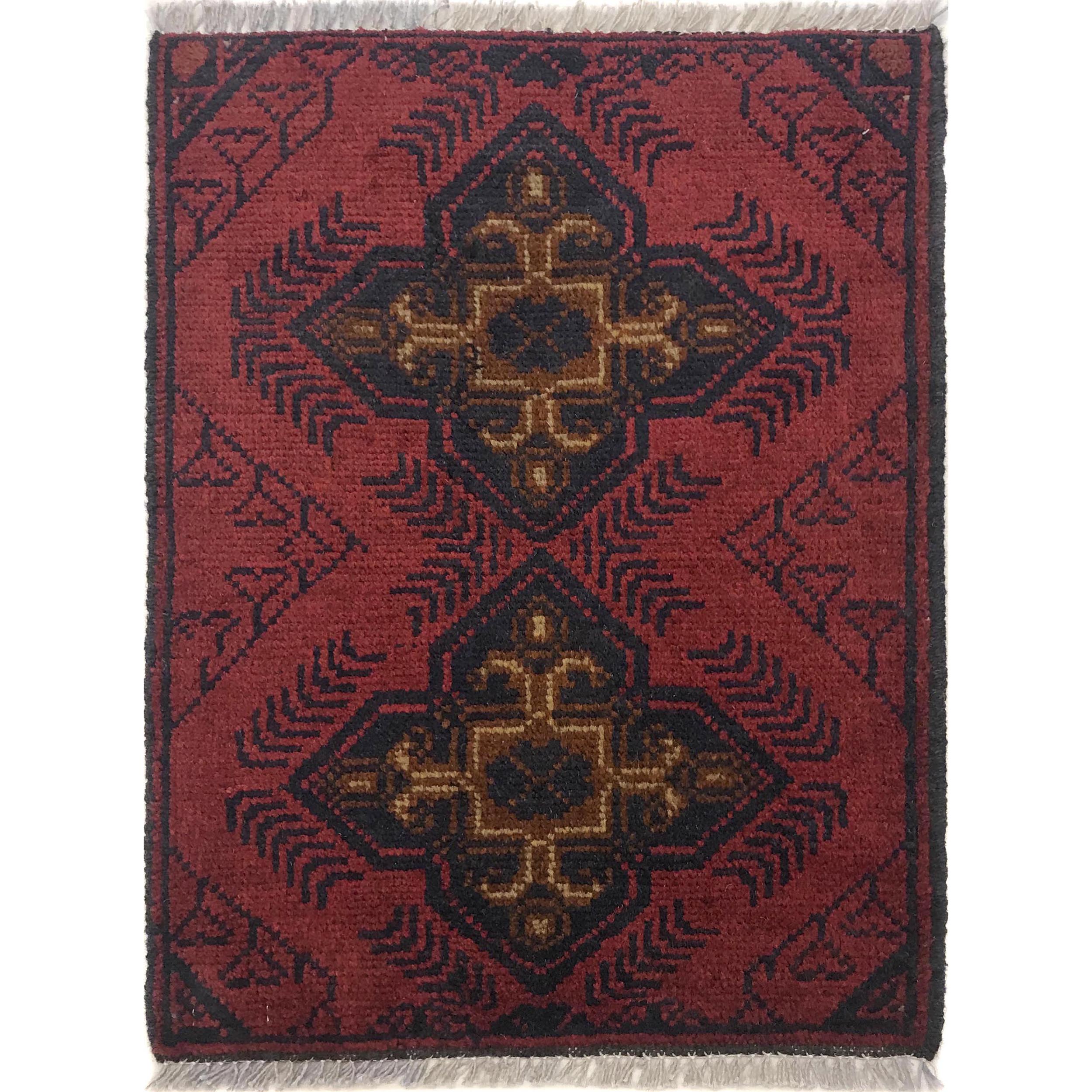 Handmade Cultural Entry Floor Mat 2x1.4 ft