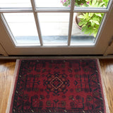 Tribal Nomad Mini Woven Floor Rug 2x1.4 ft