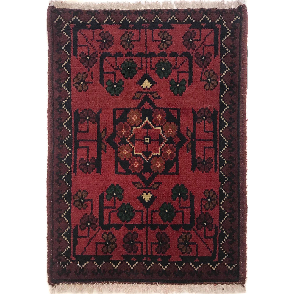 Classic Woolen Woven Threshold Rug 1.9x1.3 ft
