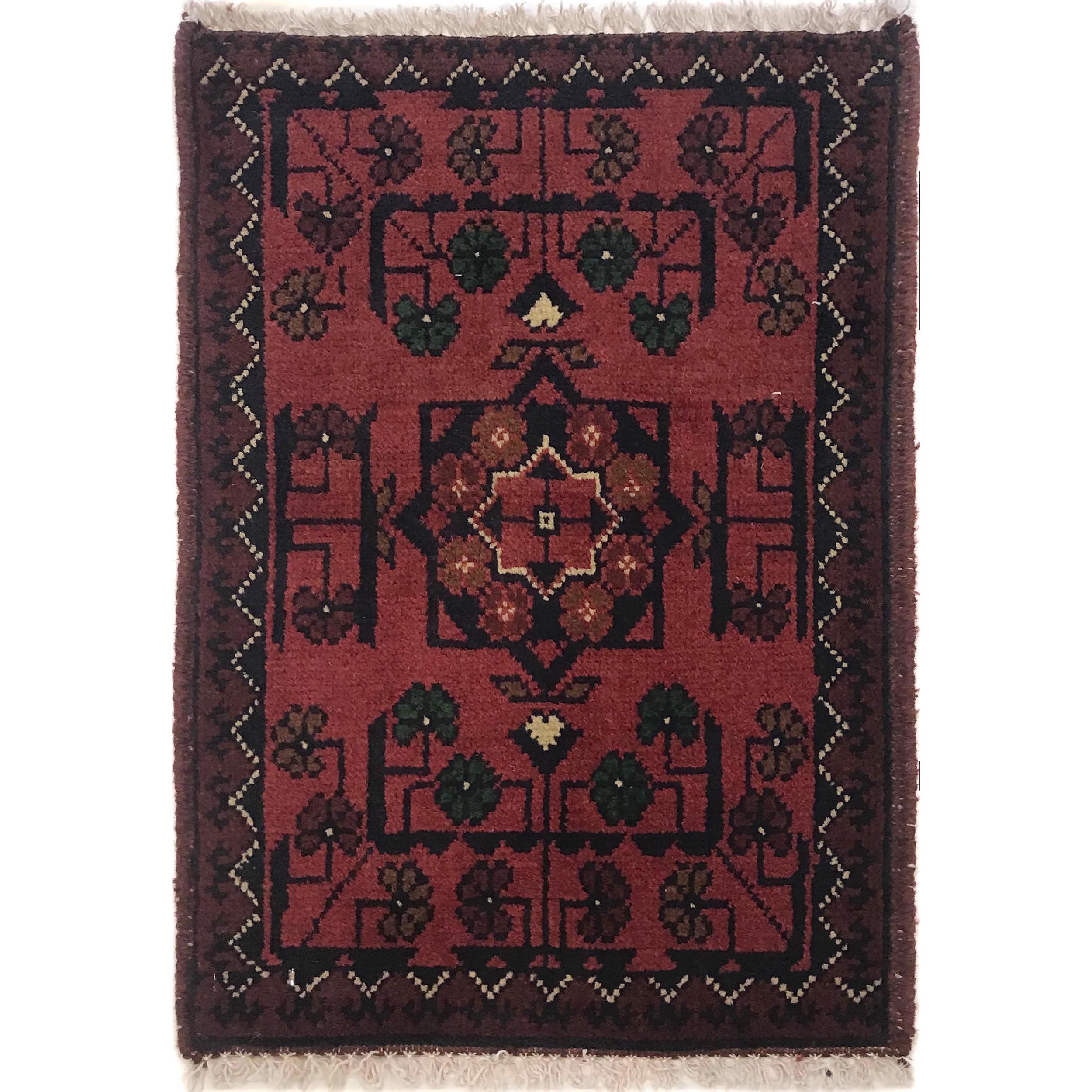Classic Woolen Woven Threshold Rug 1.9x1.3 ft