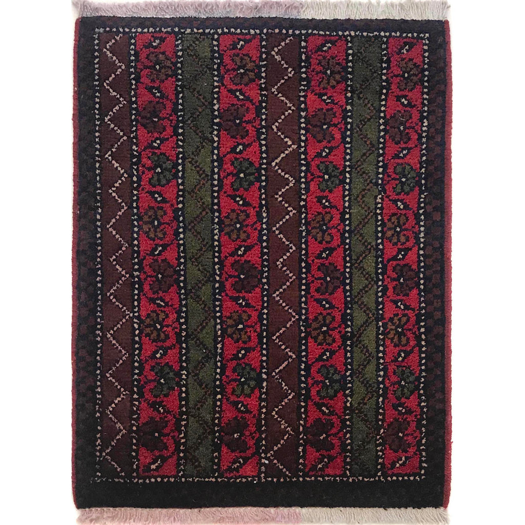 Afghan Wool Handcrafted Entry Mat 2x1.4 ft