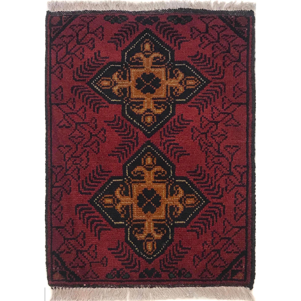 Traditional Crafted Home Door Rug 2x1.4 ft