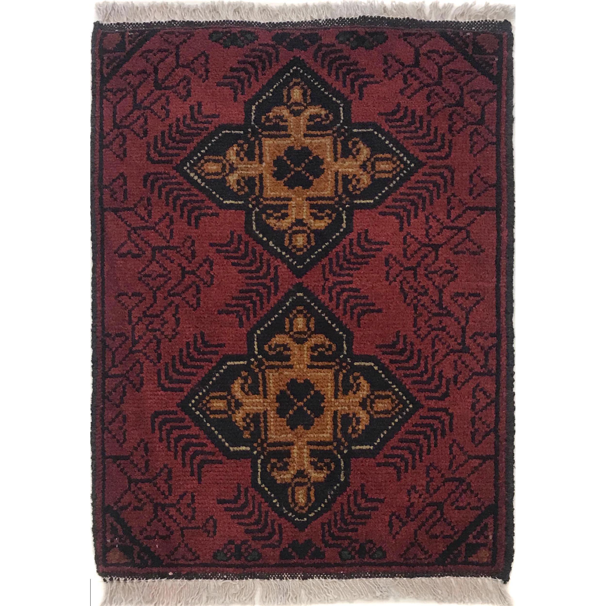 Traditional Crafted Home Door Rug 2x1.4 ft