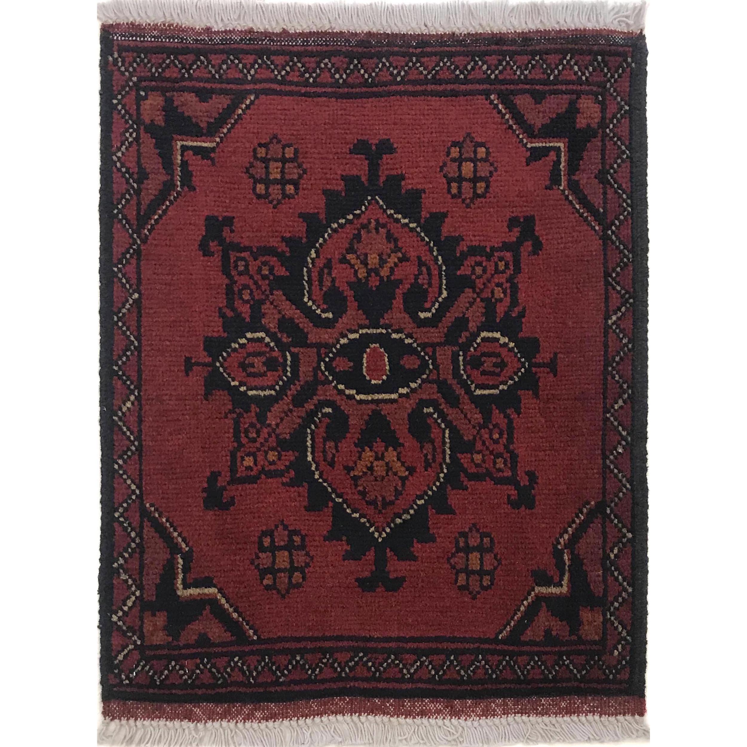 Woven Tribal Mini Decorative Mat 1.8x1.4 ft