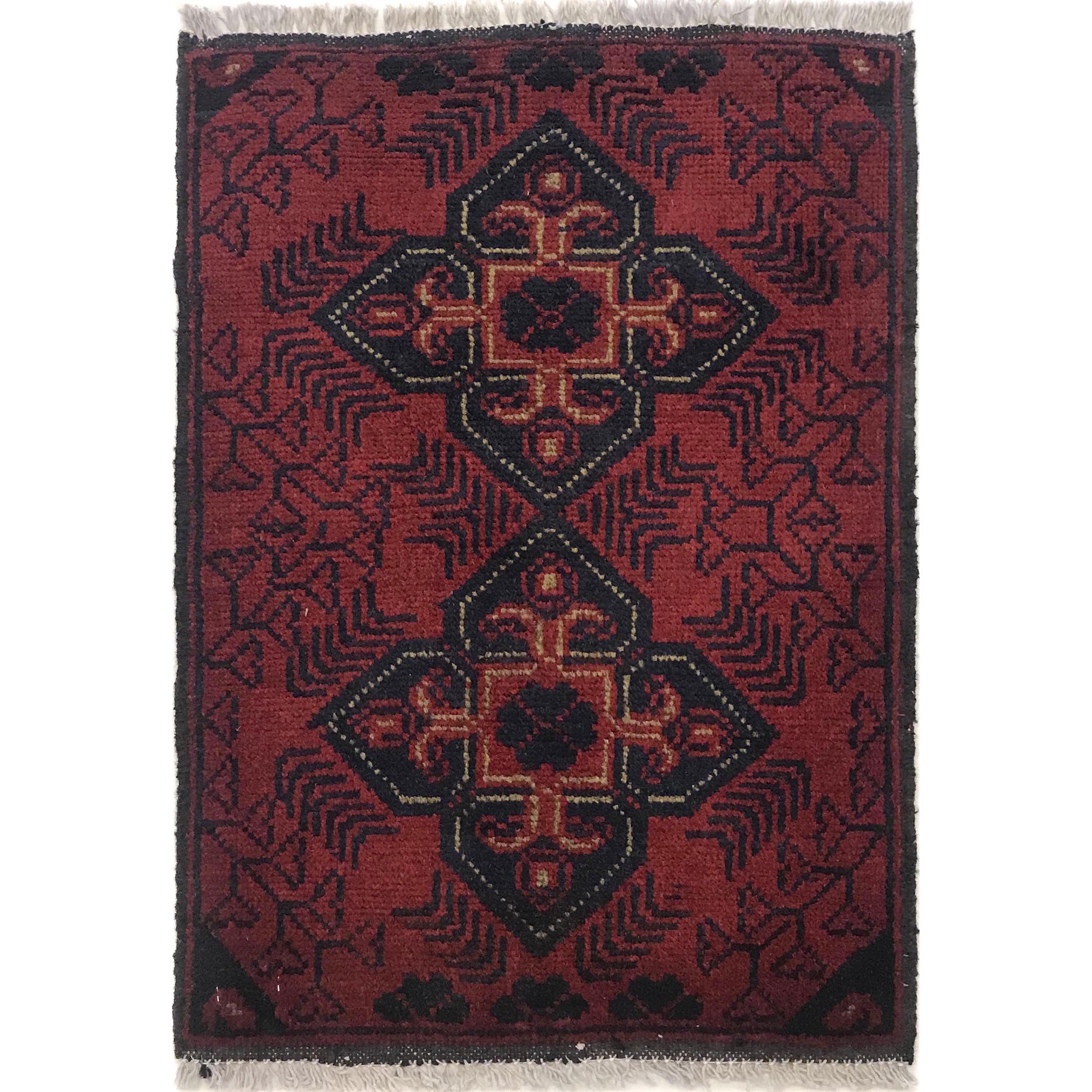 Hand-Loomed Tribal Entry Doormat 2x1.4 ft