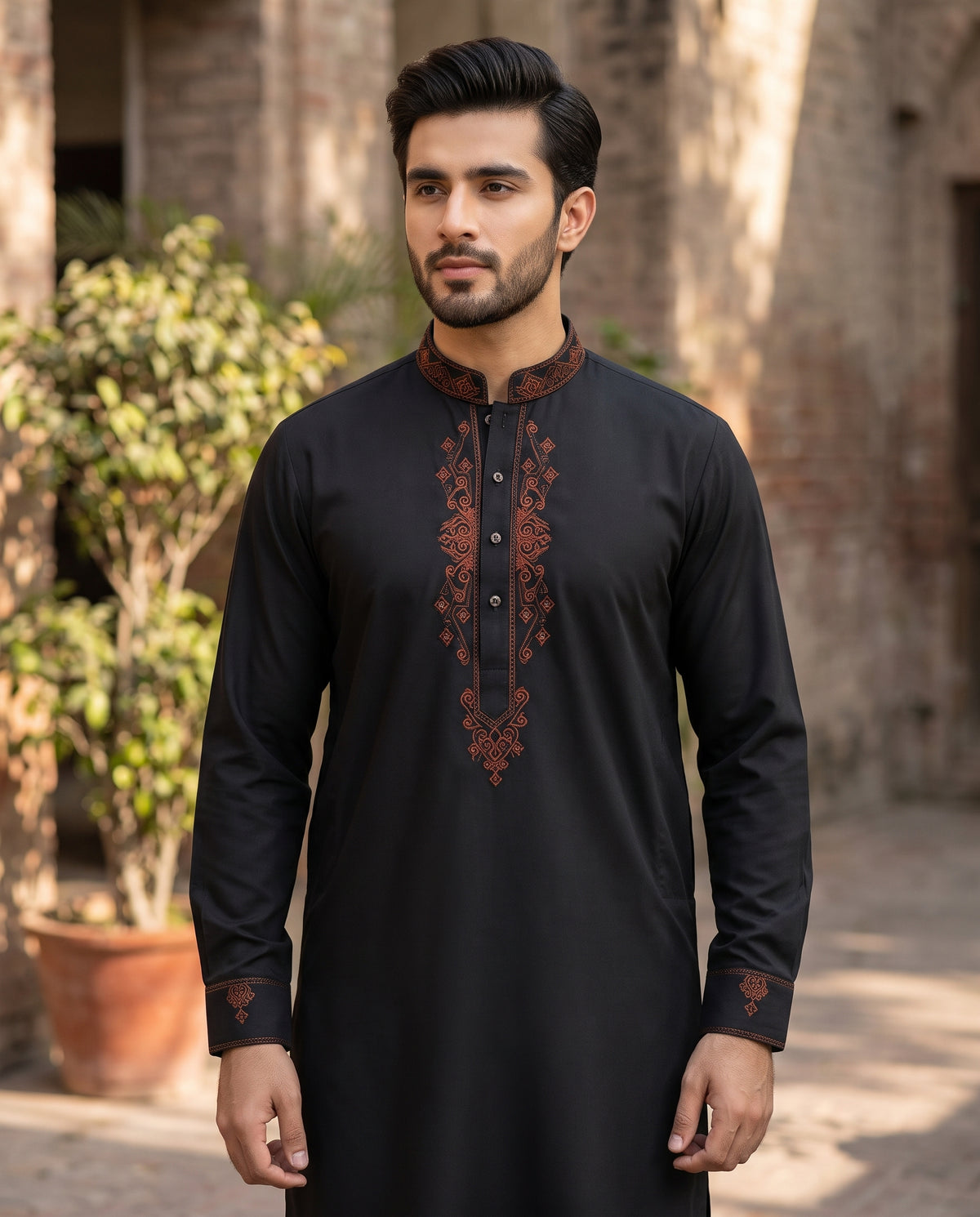 Pakistani Embroidery Men's Suit